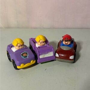 Fisher Price Little People Cars Lot of 3